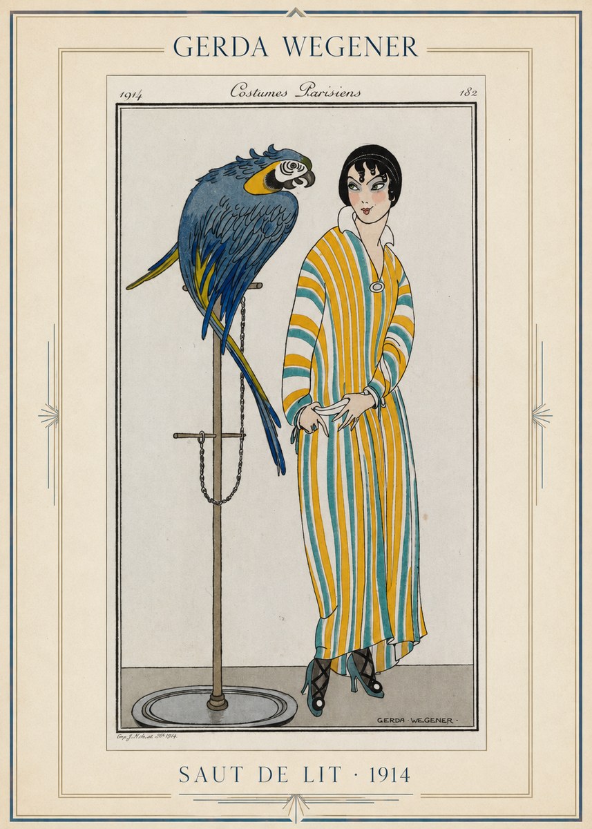 Gerda Wegener Saut De Lit 1914 No1 - Plakát