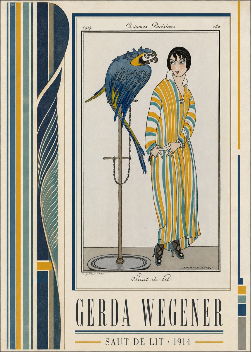 Gerda Wegener Saut De Lit 1914 No2 - Plakát