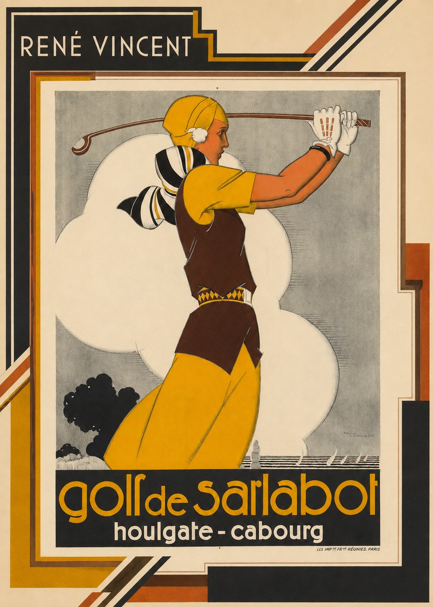 René Vincent Golf De Sarlabot No2 - Plakát