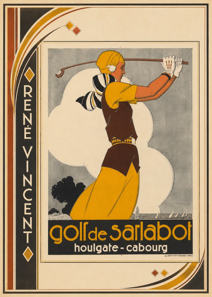 René Vincent Golf De Sarlabot No3 - Plakát