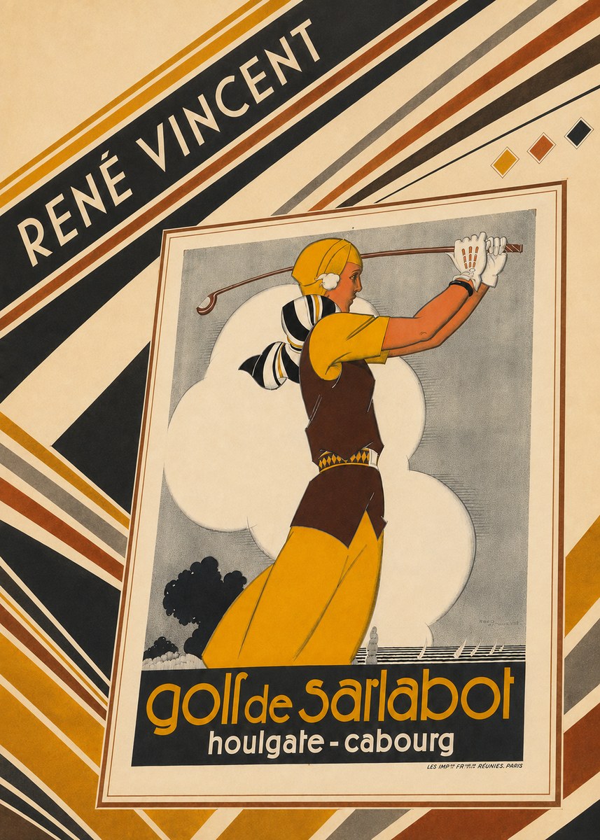 René Vincent Golf De Sarlabot No6 - Plakát