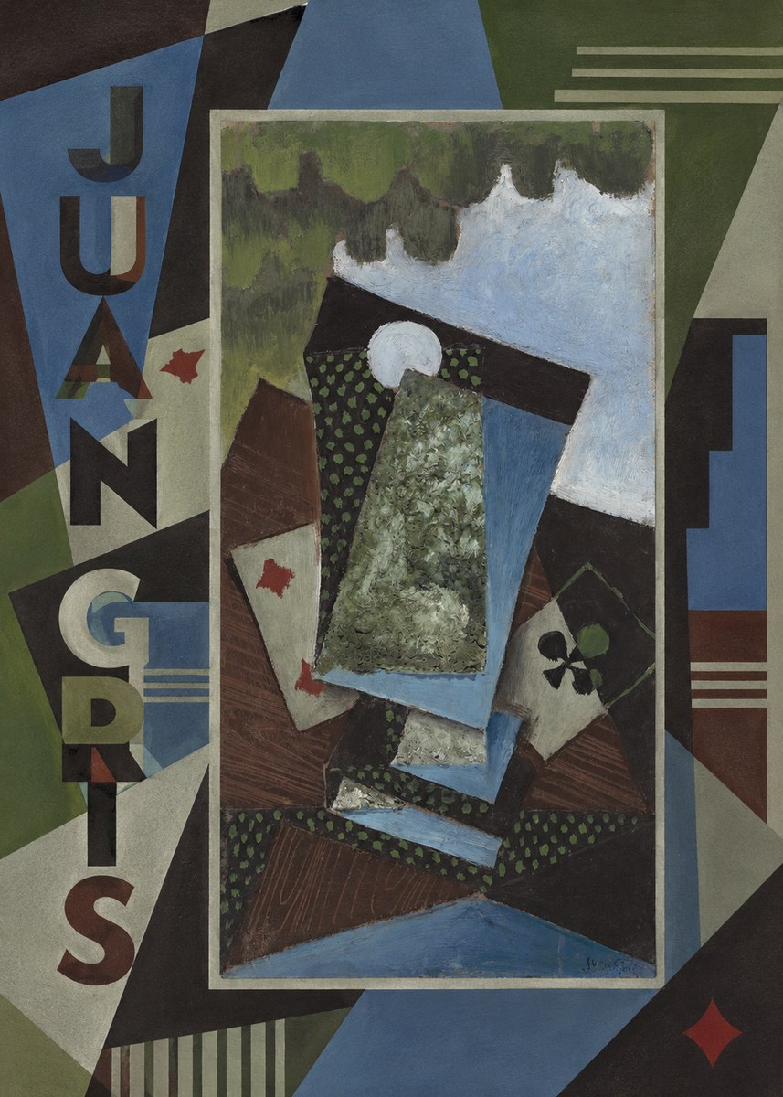 Juan Gris Playing Cards and a Siphon No2 - Plakát