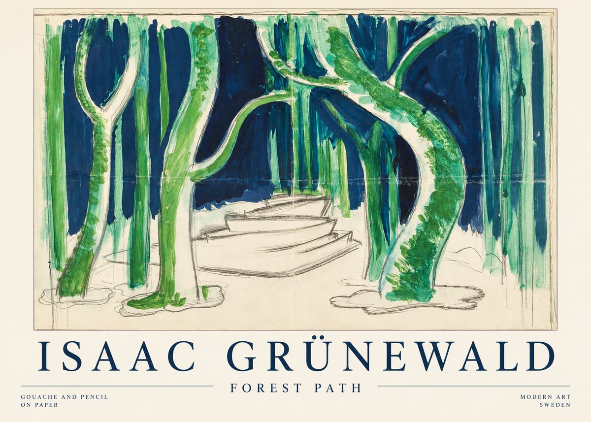 Isaac Grünewald Forest Path No1 - Plakát