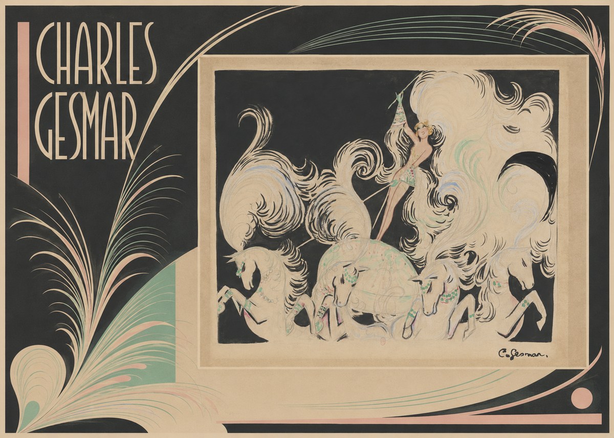 Charles Gesmar Art Deco Fantasy No2 - Plakát