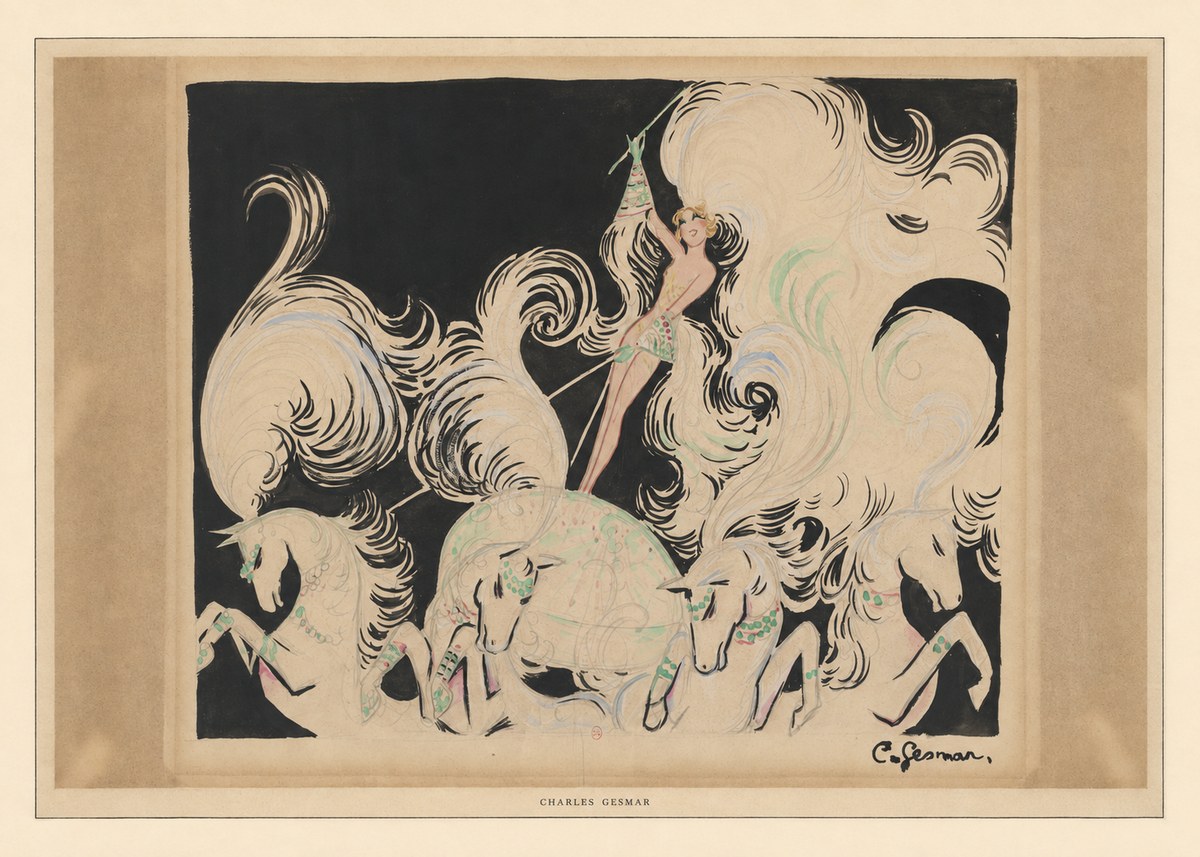 Charles Gesmar Art Deco Fantasy No6 - Plakát