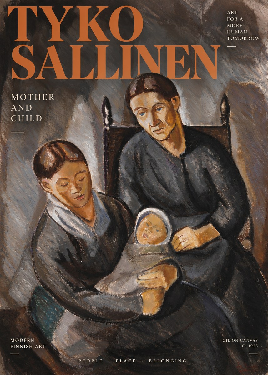 Tyko Sallinen Mother and Child No3 - Plakát