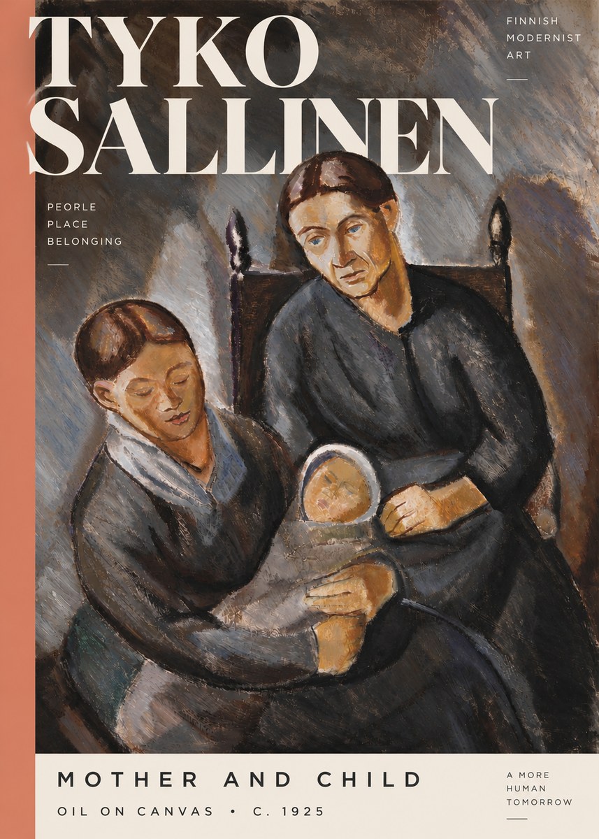 Tyko Sallinen Mother and Child No5 - Plakát