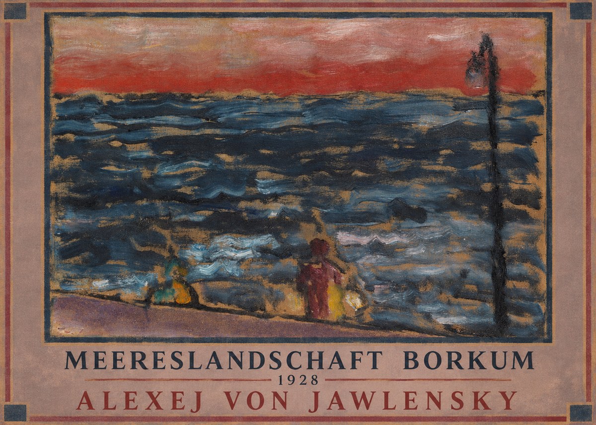 Alexej von Jawlensky Meereslandschaft Borkum No1 - Plakát