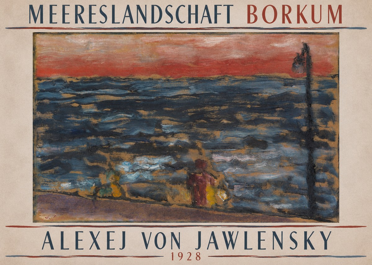 Alexej von Jawlensky Meereslandschaft Borkum No4 - Plakát