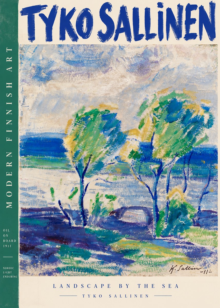 Tyko Sallinen Landscape by the Sea No4 - Plakát