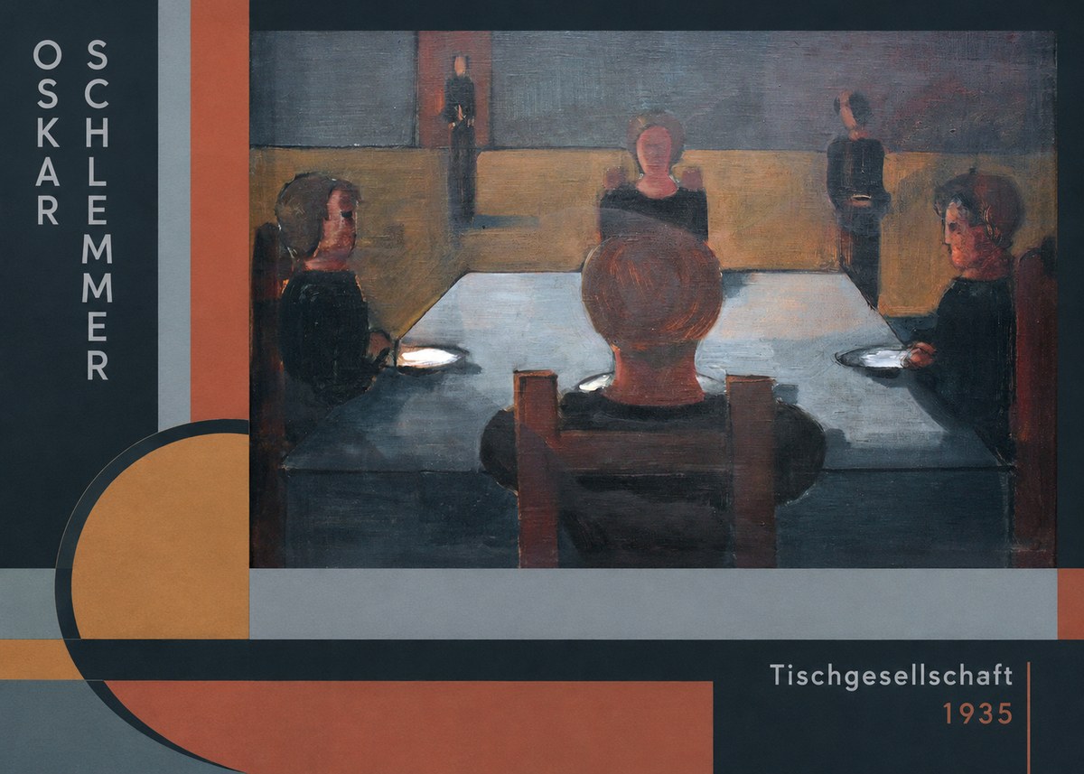 Oskar Schlemmer Tischgesellschaft No2 - Plakát