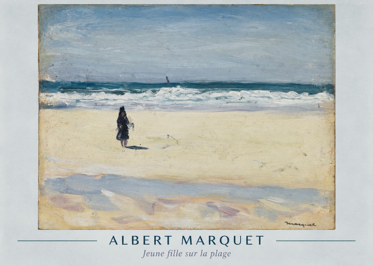 Albert Marquet Jeune Fille Sur La Plage No1 - Plakát
