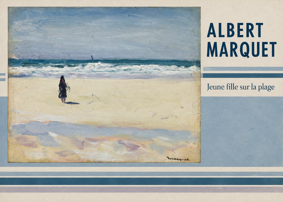 Albert Marquet Jeune Fille Sur La Plage No2 - Plakát