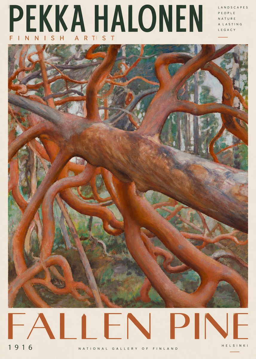 Pekka Halonen Fallen Pine No4 - Plakát