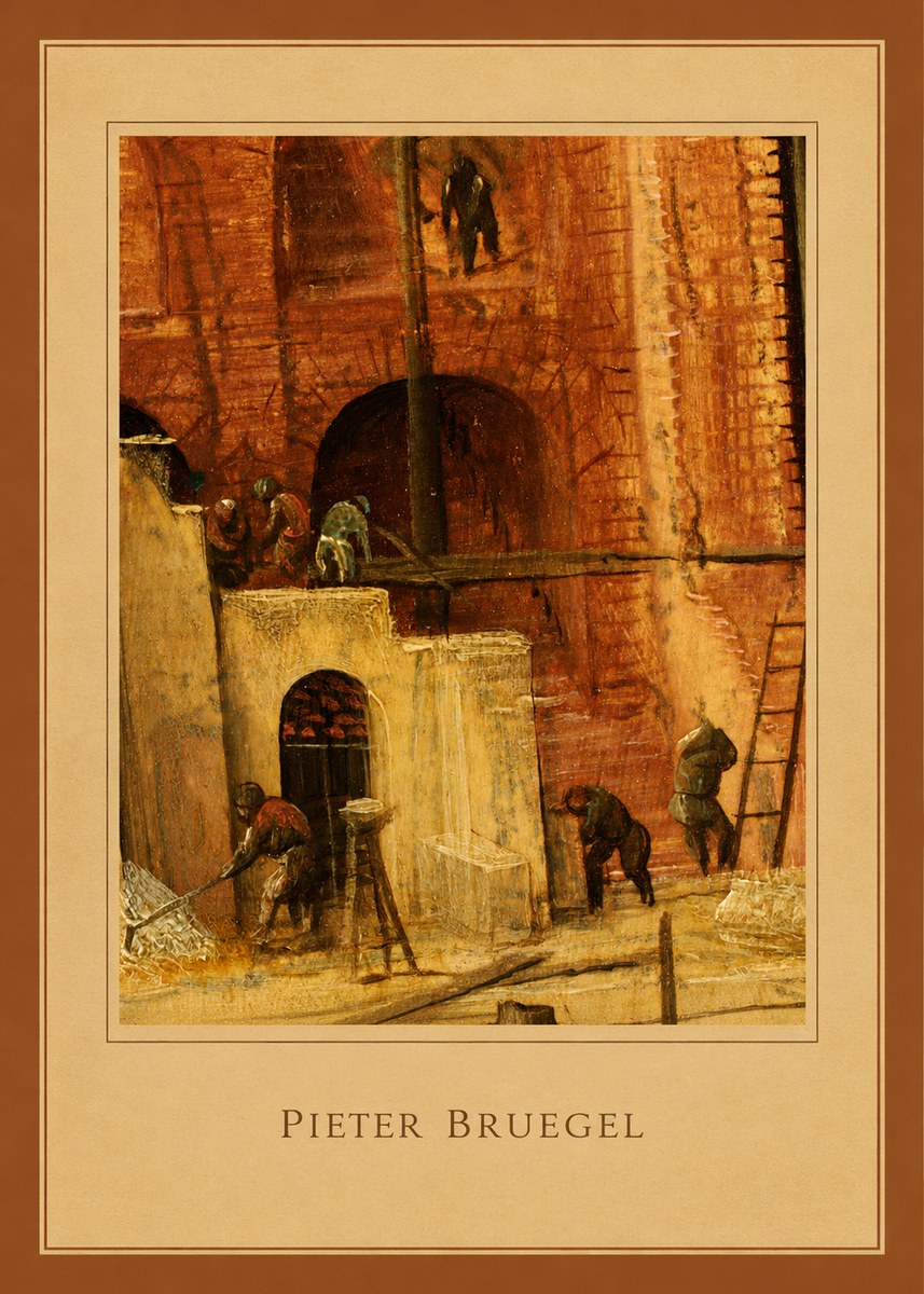Pieter Bruegel The Tower of Babel XVI No5 - Plakát