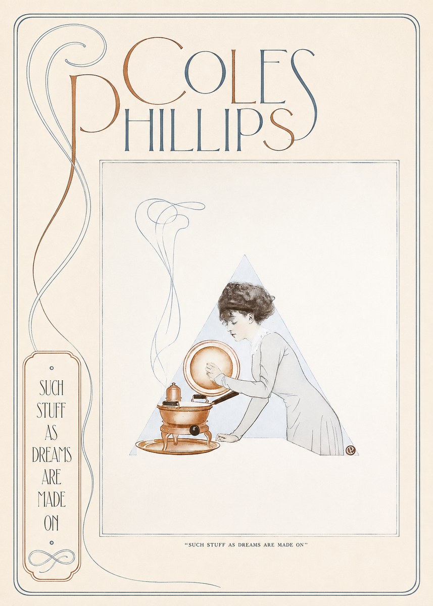 Coles Phillips Such Stuff as Dreams Are Made On No2 - Plakát