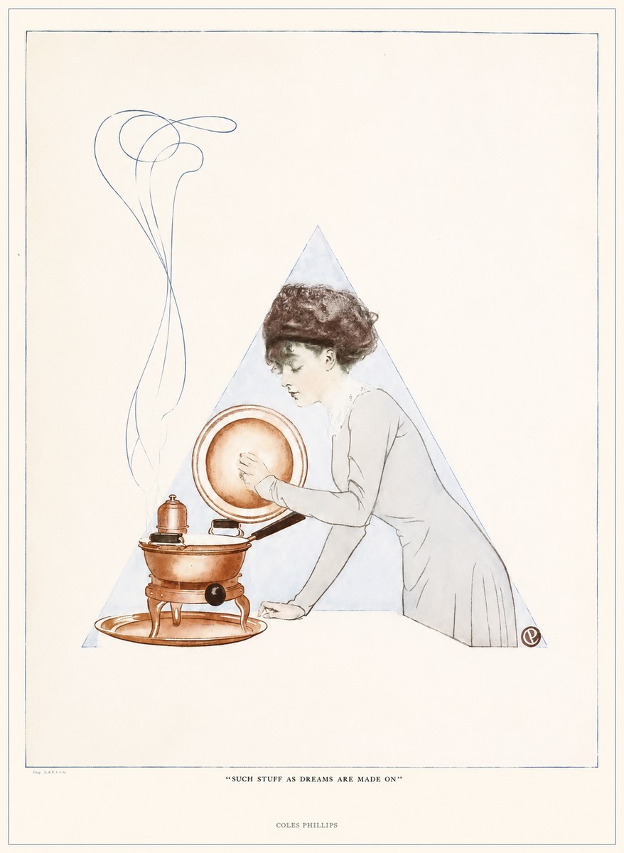 Coles Phillips Such Stuff as Dreams Are Made On No6 - Plakát