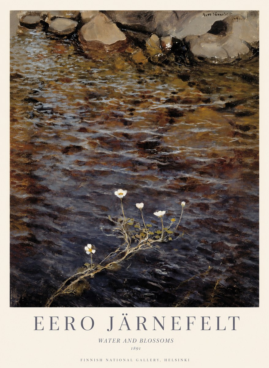 Eero Järnefelt Water and Blossoms No1 - Plakát