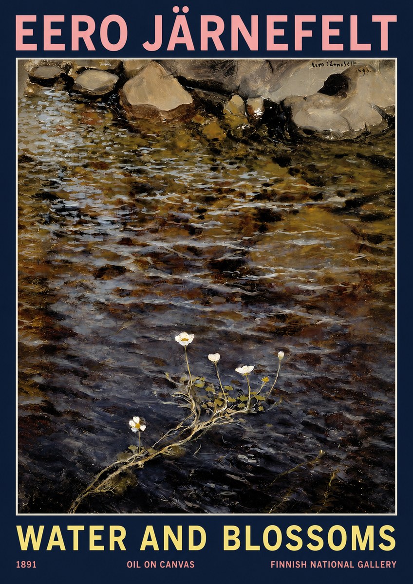 Eero Järnefelt Water and Blossoms No2 - Plakát