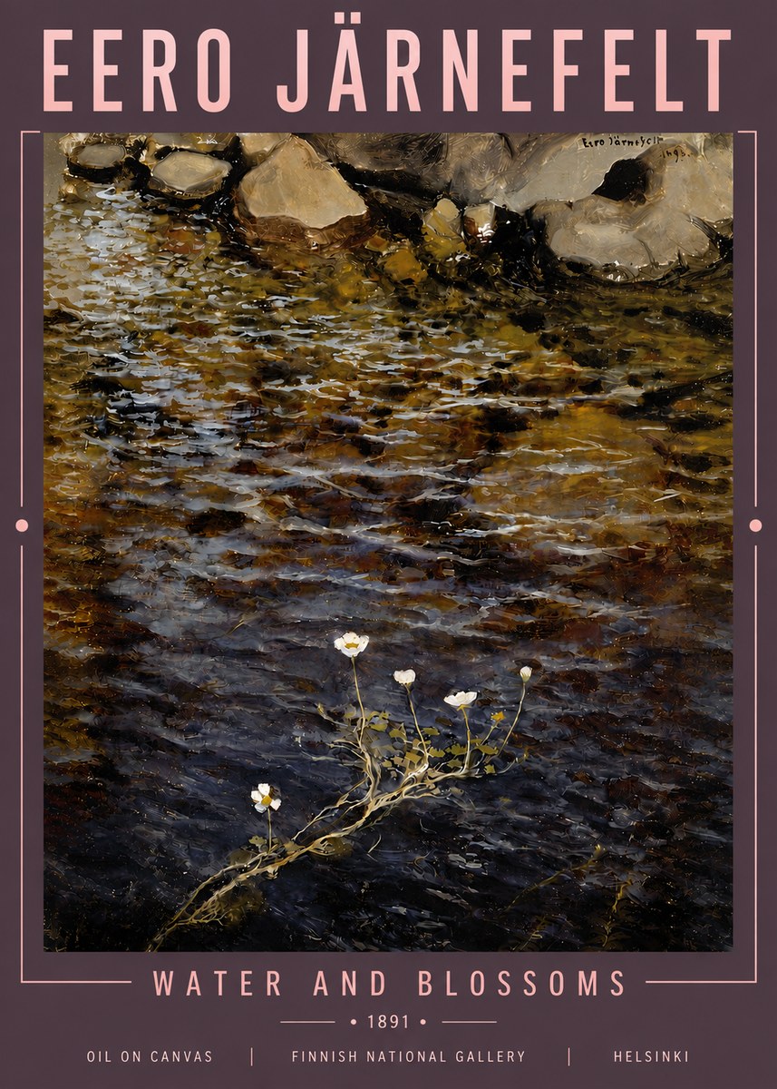 Eero Järnefelt Water and Blossoms No5 - Plakát