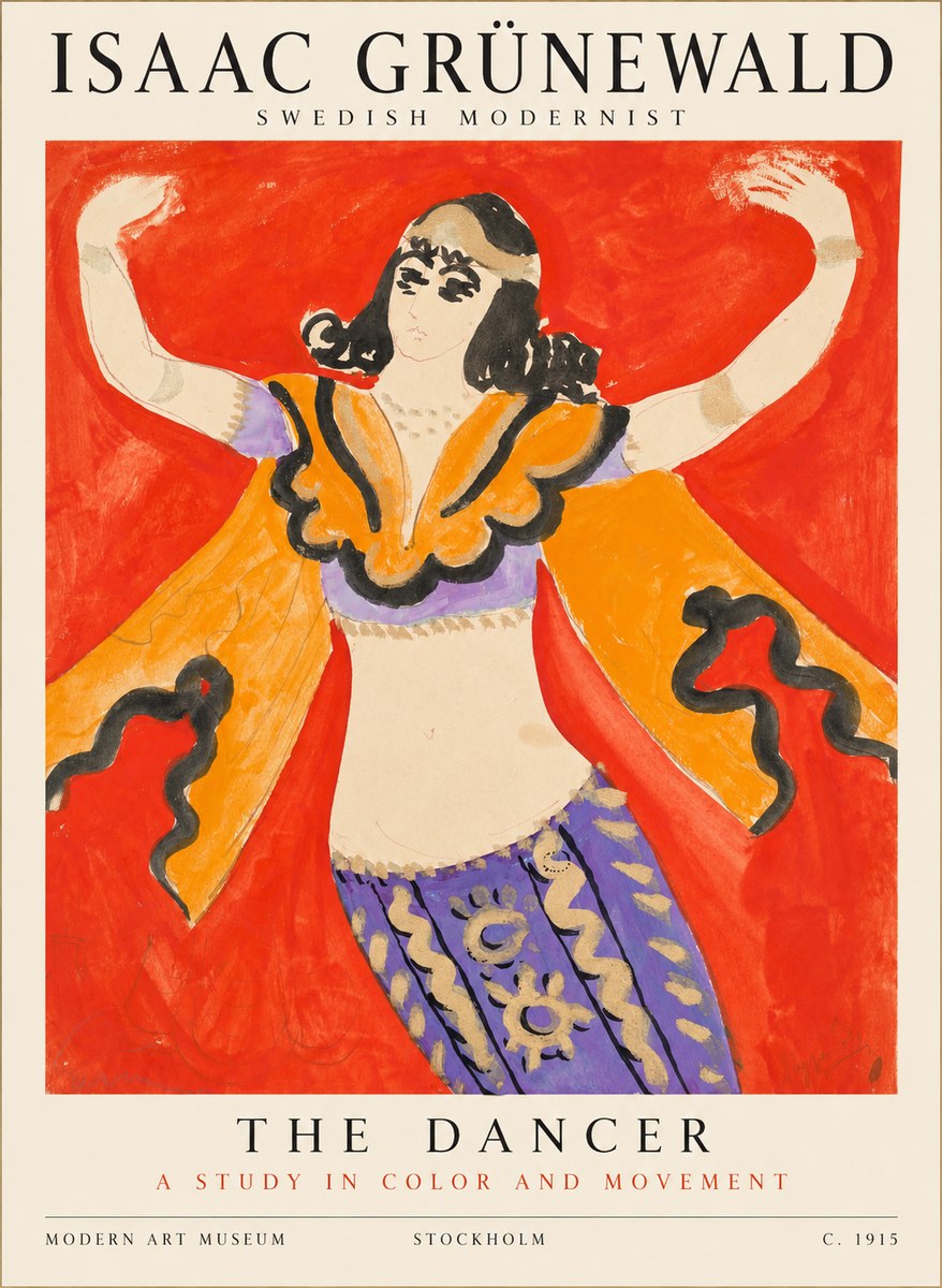 Isaac Grünewald The Dancer I No1 - Plakát