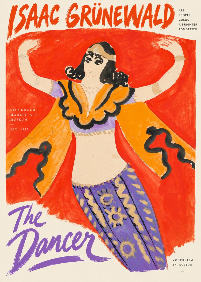 Isaac Grünewald The Dancer I No4 - Plakát