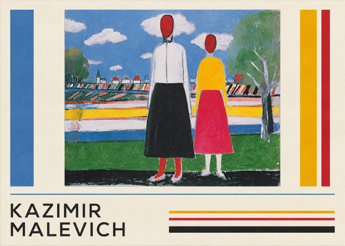 Kazimir Malevich Two Figures No3 - Plakát