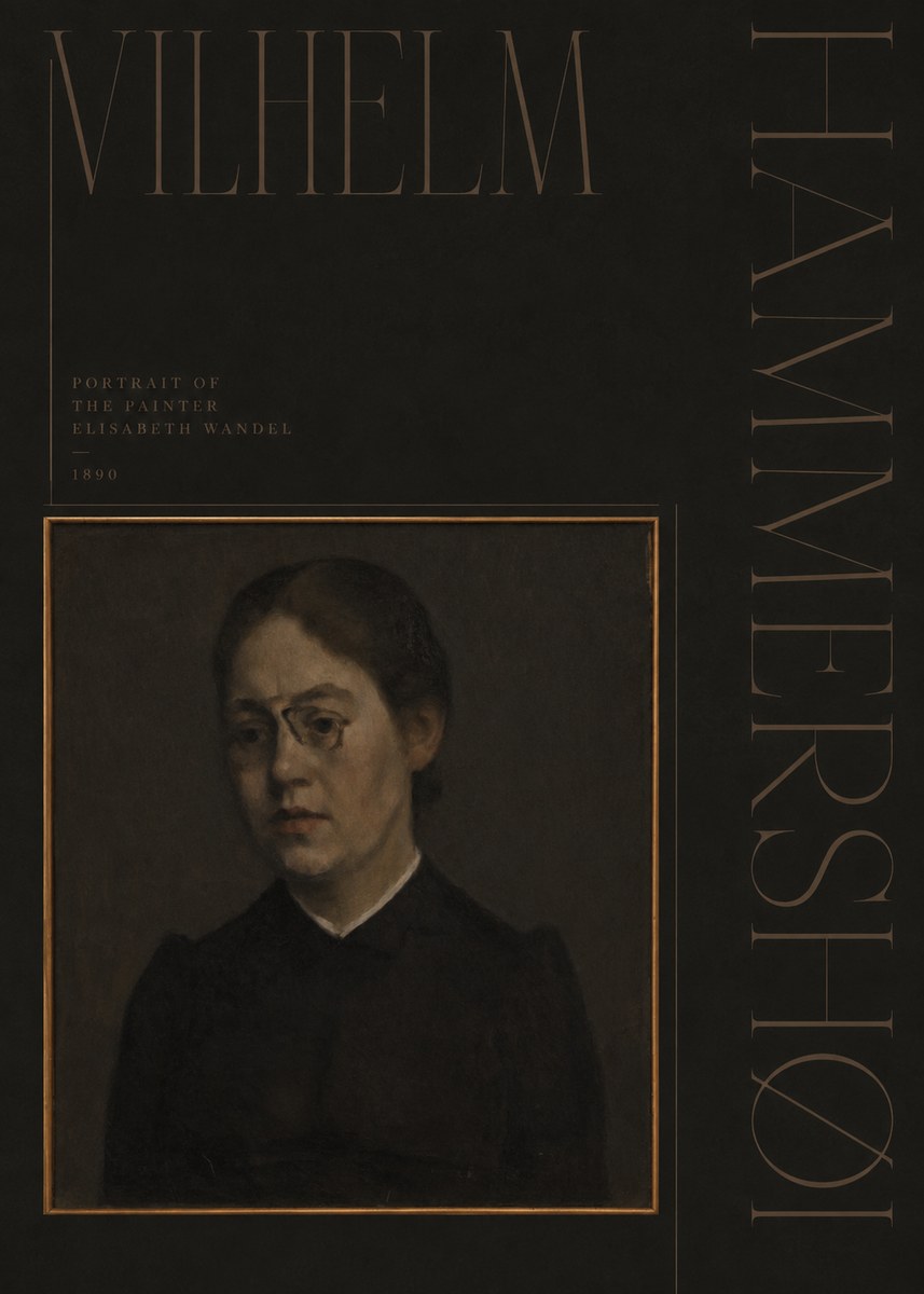 Vilhelm Hammershøi Portrait of the Painter Elisabeth Wandel · 1890 No5 - Plakát