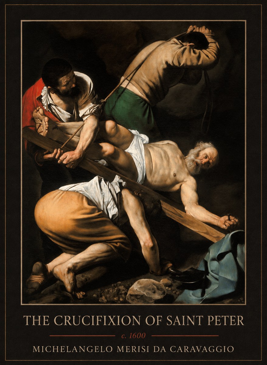 Michelangelo Merisi da Caravaggio The Crucifixion of Saint Peter IV No1 - Plakát