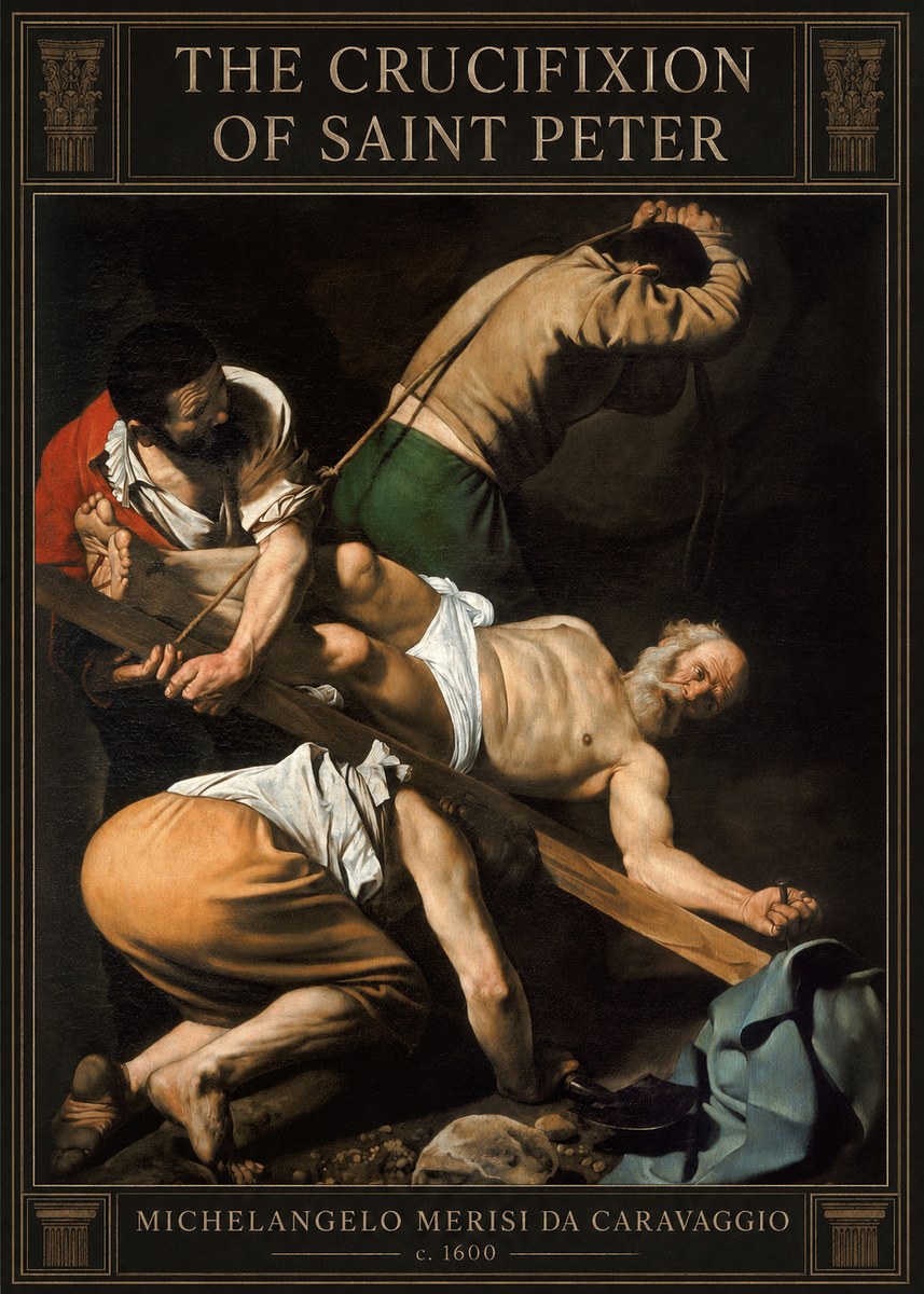 Michelangelo Merisi da Caravaggio The Crucifixion of Saint Peter IV No3 - Plakát