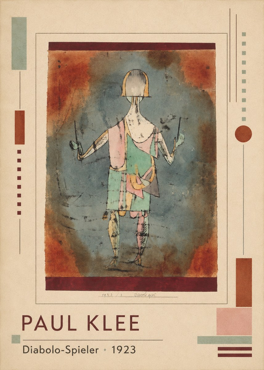 Paul Klee Diabolo-spieler No1 - Plakát