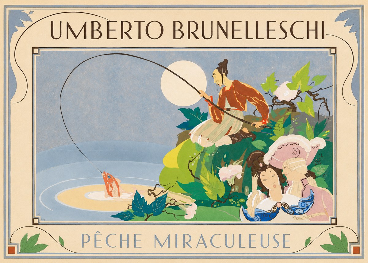 Umberto Brunelleschi Pêche Miraculeuse No1 - Plakát
