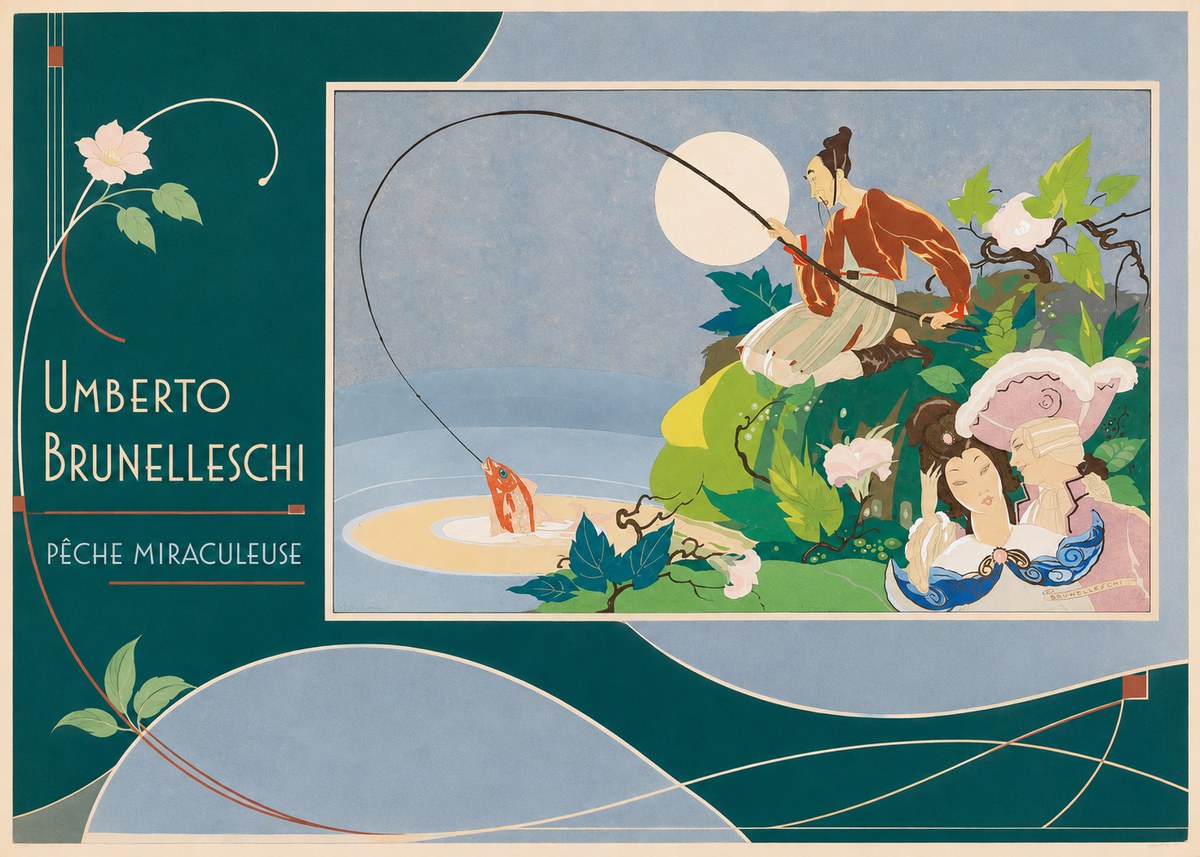 Umberto Brunelleschi Pêche Miraculeuse No2 - Plakát