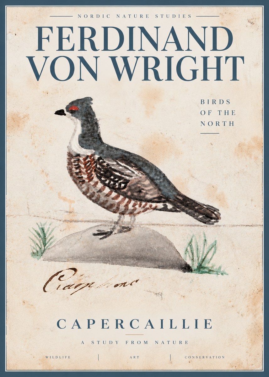 Ferdinand von Wright Grouse No5 - Plakát
