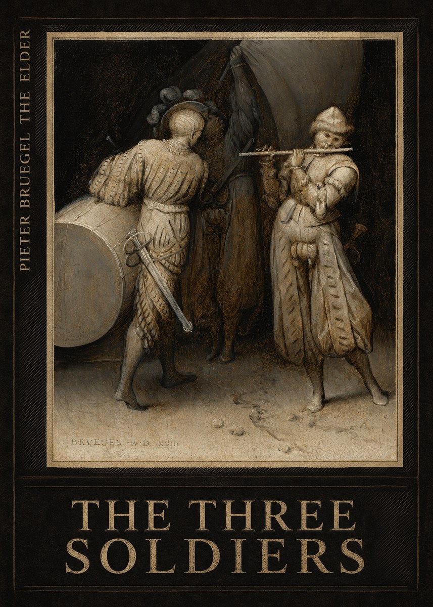 Pieter Bruegel The Three Soldiers No6 - Plakát