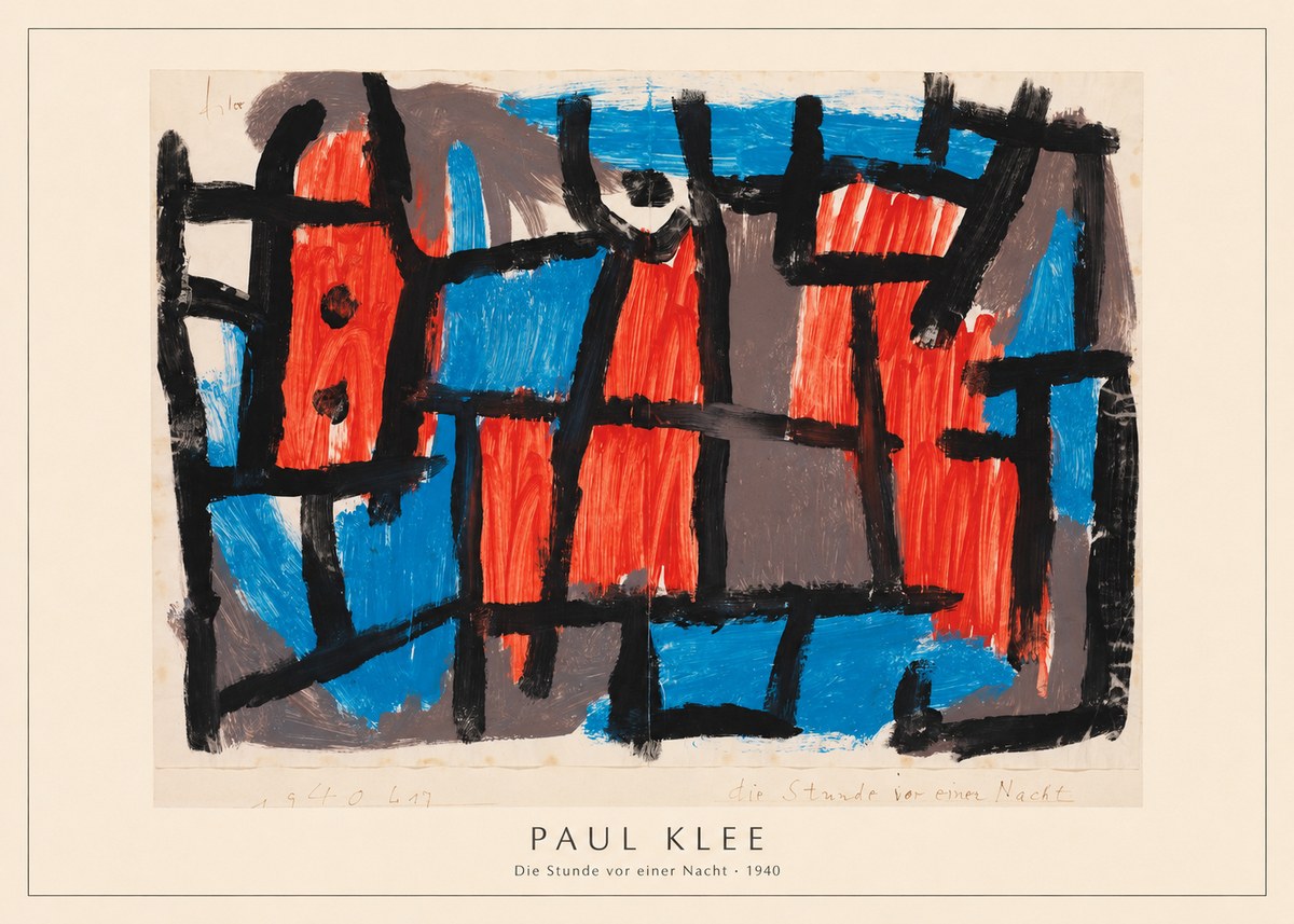 Paul Klee Die Stunde Vor Einer Nacht No4 - Plakát