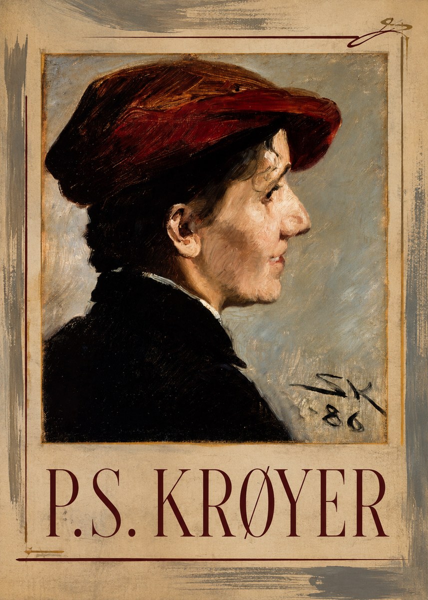 P.S. Krøyer Portrait of a Young Girl No3 - Plakát