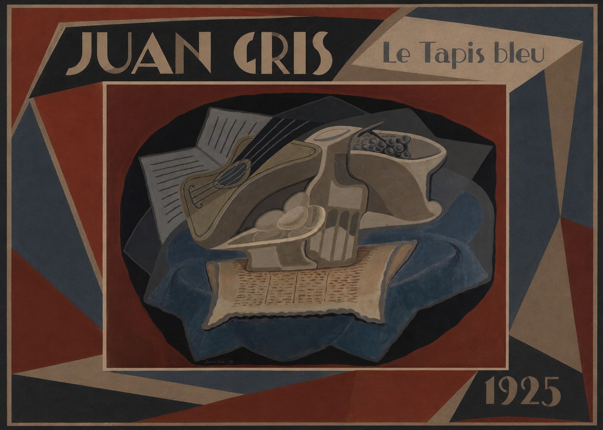Juan Gris Le Tapis Bleu No1 - Plakát