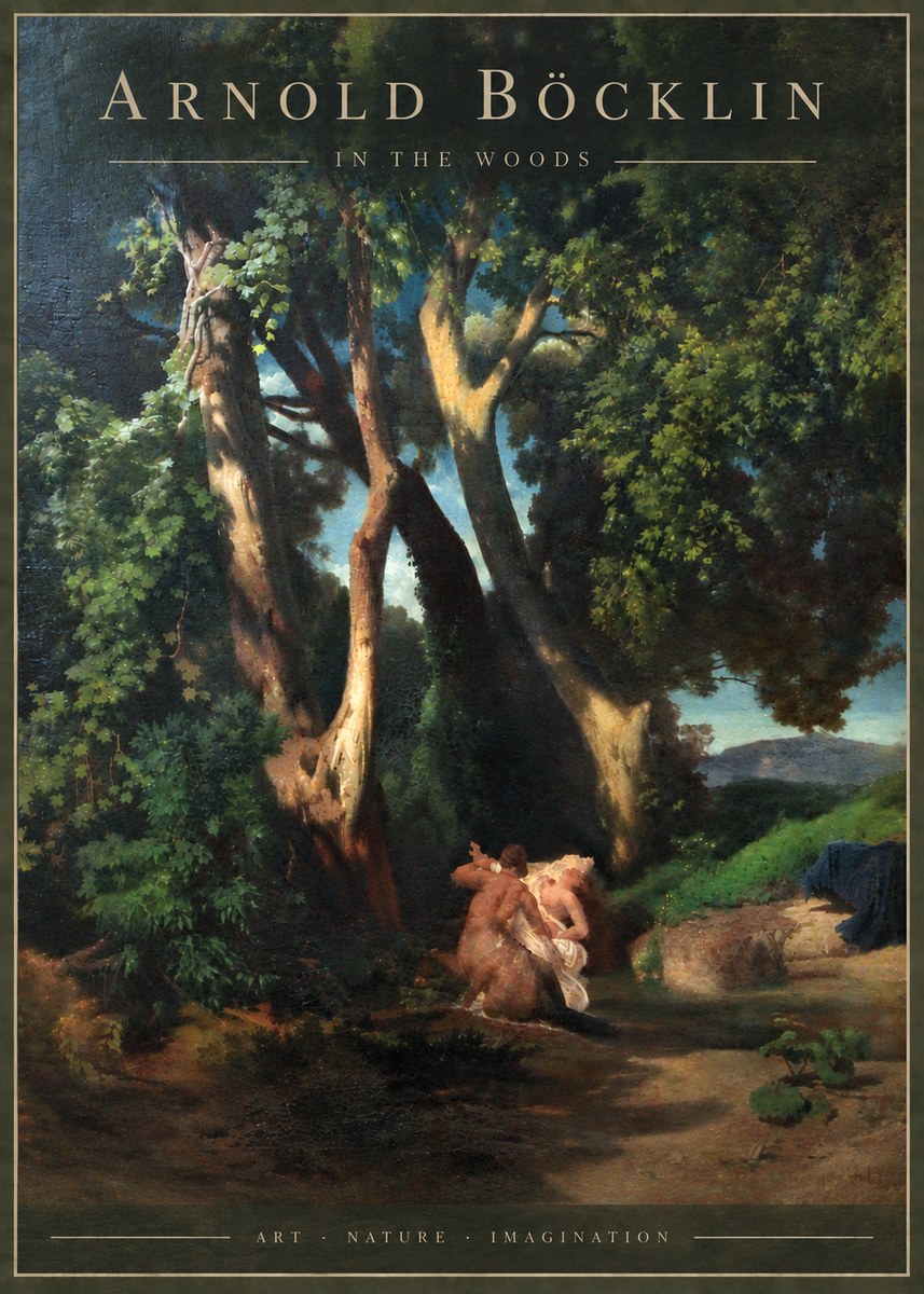 Arnold Böcklin In the Woods No6 - Plakát