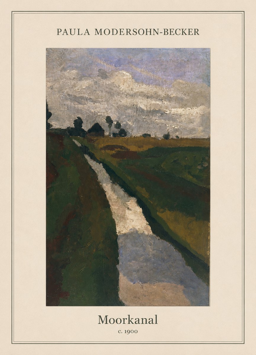 Paula Modersohn-Becker Moorkanal No5 - Plakát