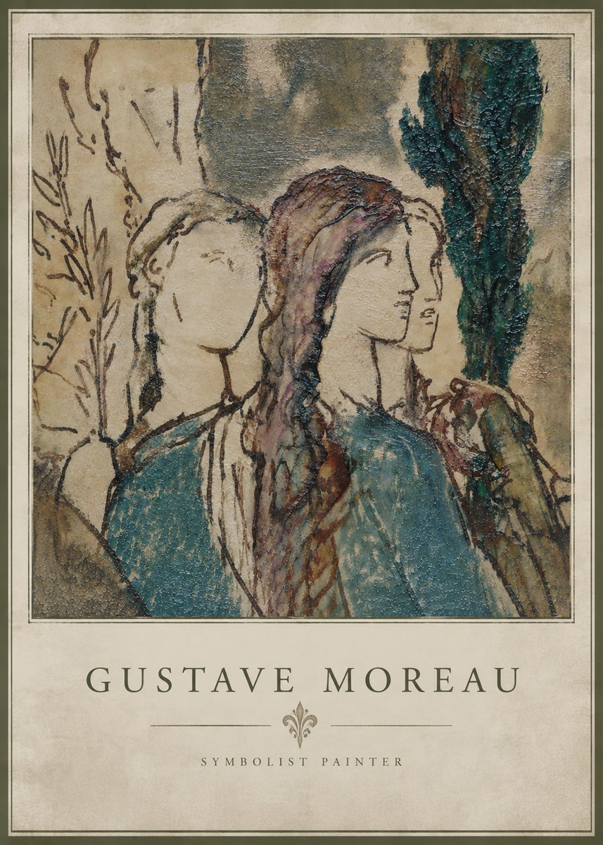 Gustave Moreau Untitled II No3 - Plakát