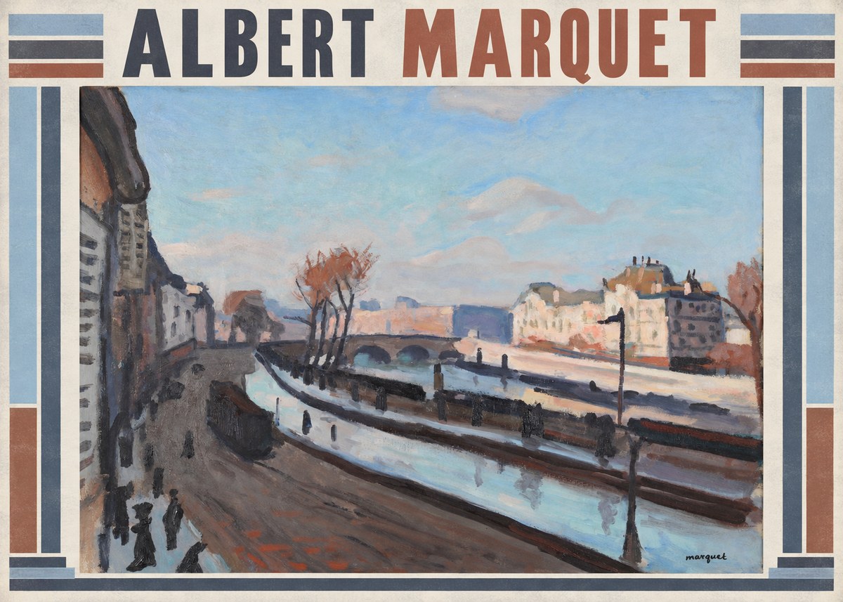 Albert Marquet Le Pont-neuf No5 - Plakát