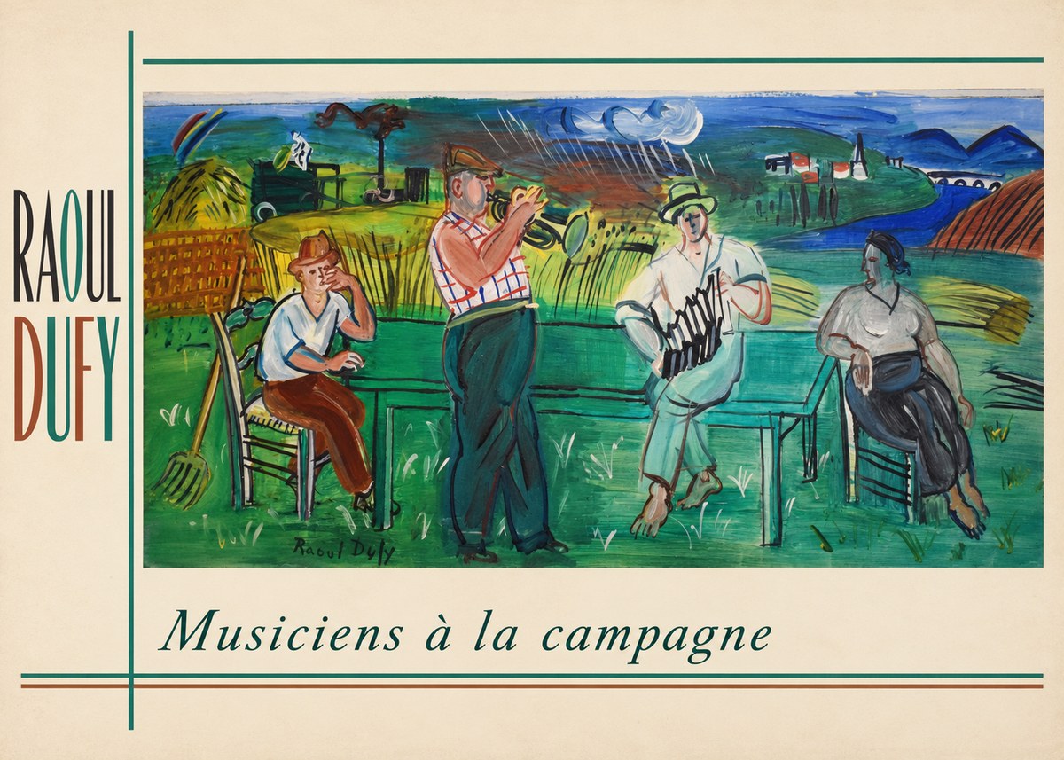 Raoul Dufy Musiciens À La Campagne No2 - Plakát