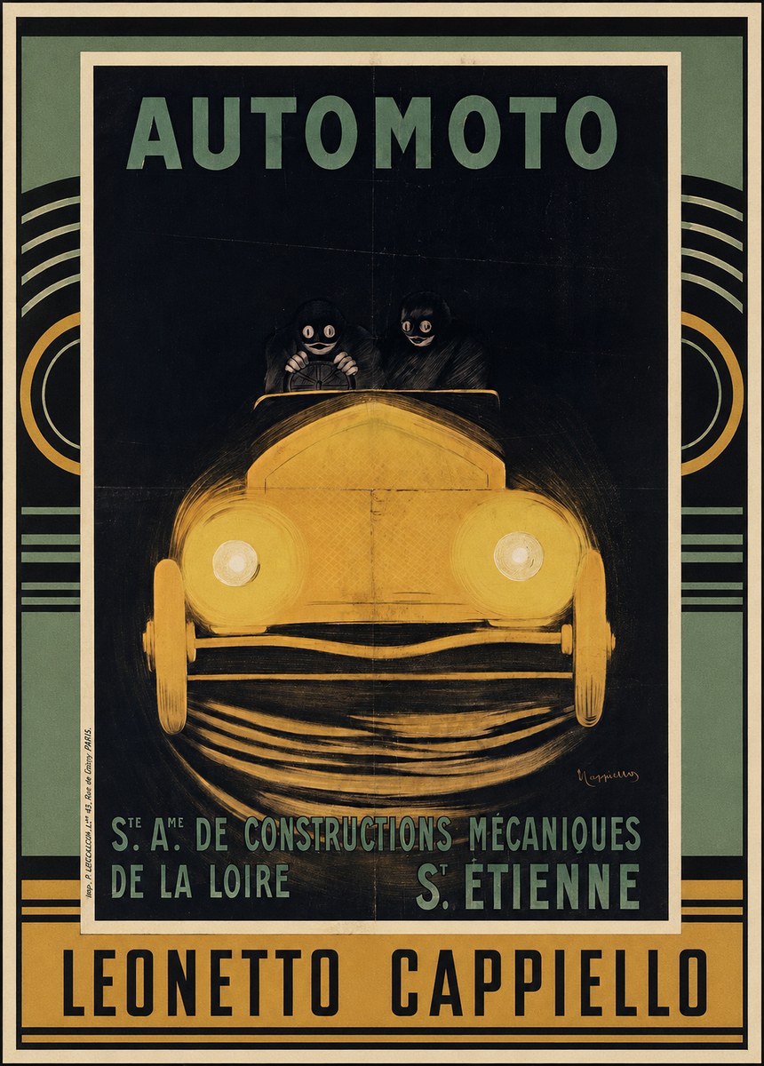 Leonetto Cappiello Automoto No3 - Plakát