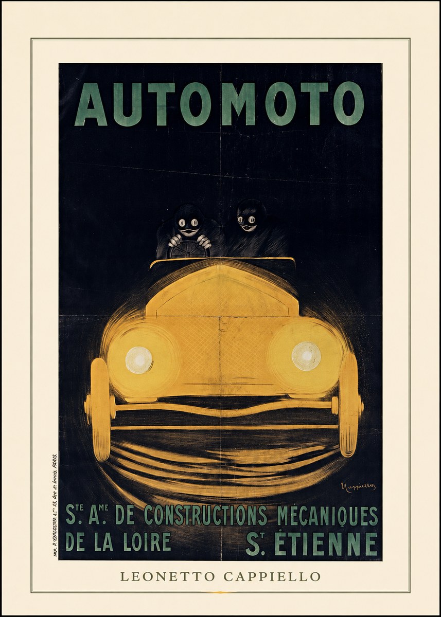 Leonetto Cappiello Automoto No4 - Plakát