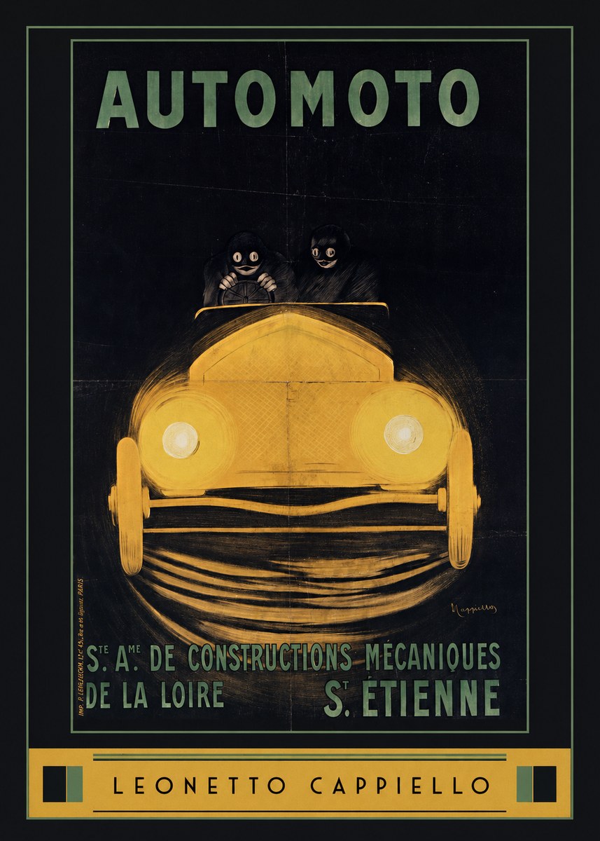 Leonetto Cappiello Automoto No6 - Plakát