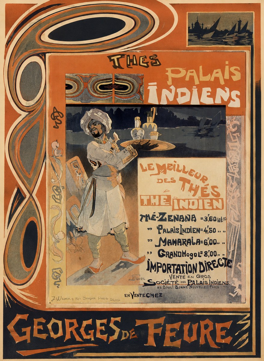 Georges de Feure Palais Indiens No5 - Plakát