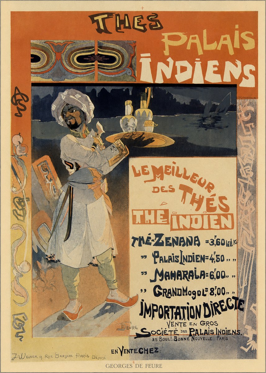 Georges de Feure Palais Indiens No6 - Plakát