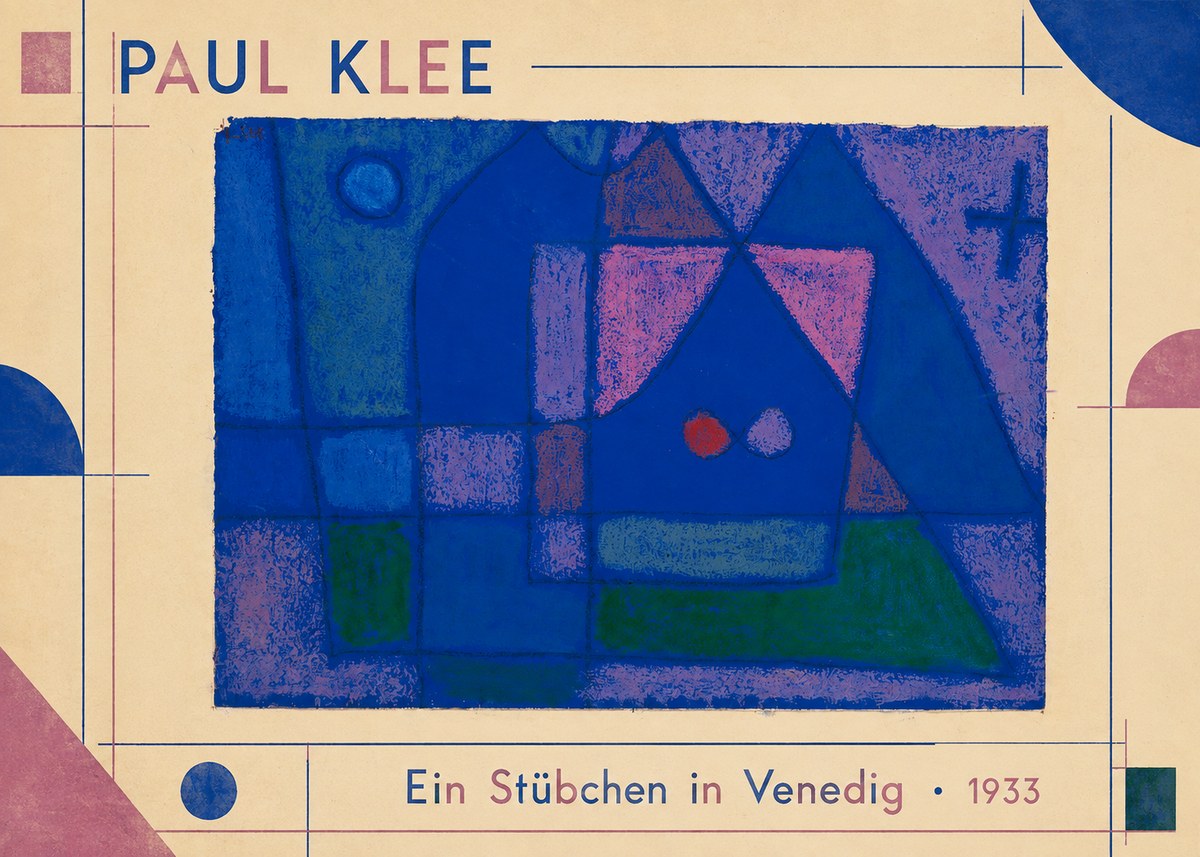 Paul Klee Ein Stübchen in Venedig No3 - Plakát
