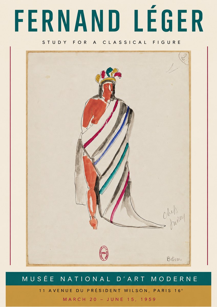 Fernand Léger Chefs Indiens No3 - Plakát